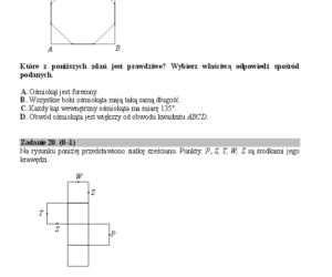 Egzamin z matematyki