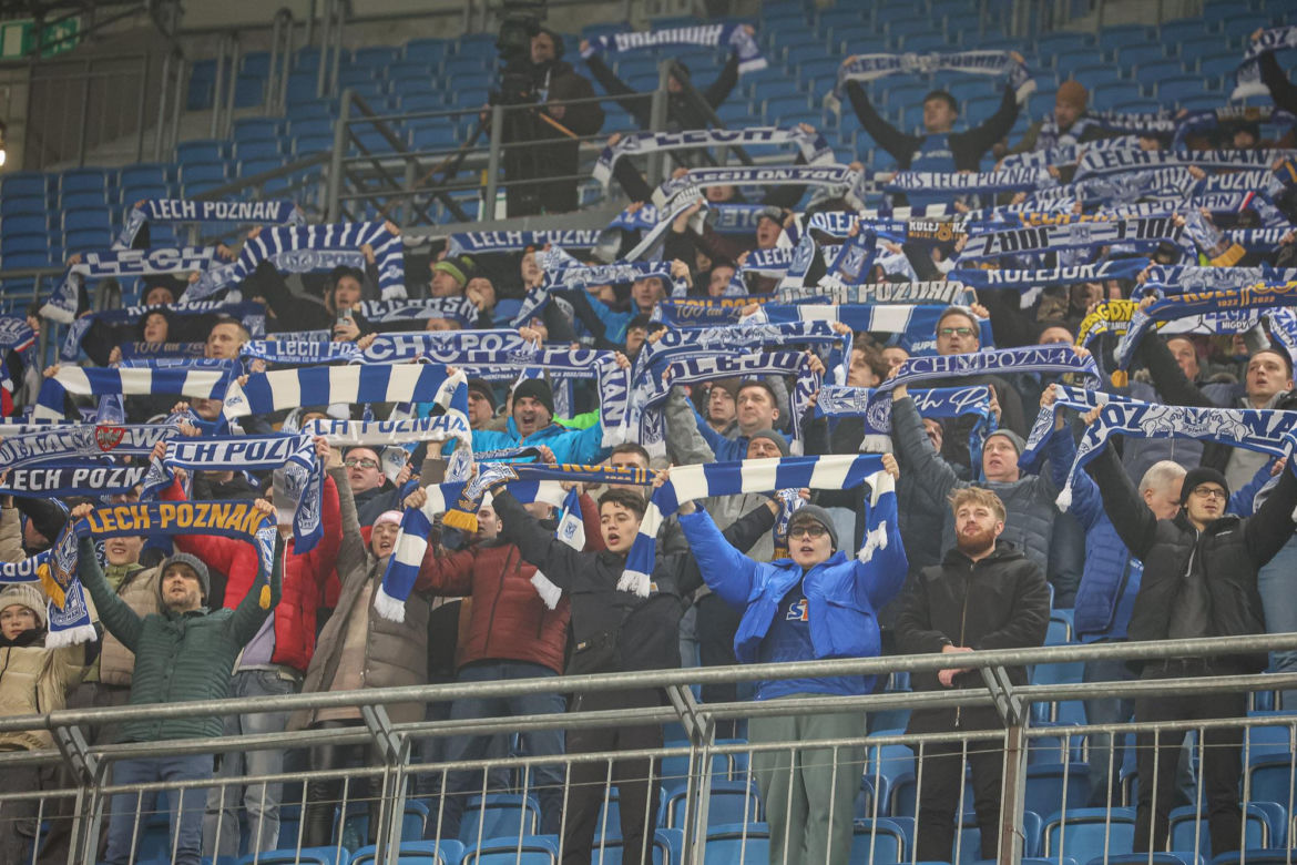 Lech Poznań - Zagłębie Lubin. Tak bawili się kibice na meczu PKO BP Ekstraklasy (10.02.2024)