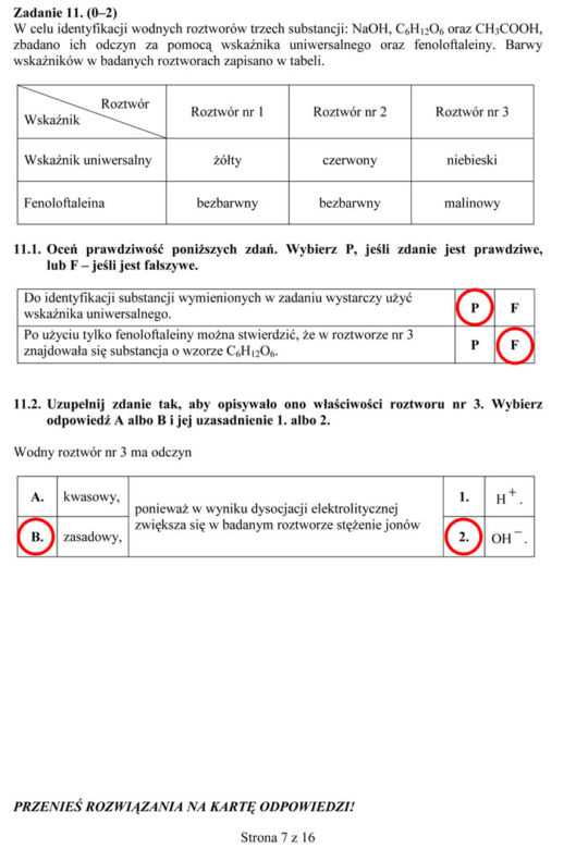 Egzamin gimnazjalny 2014 przyroda biologia geografia arkusze odpowiedzi