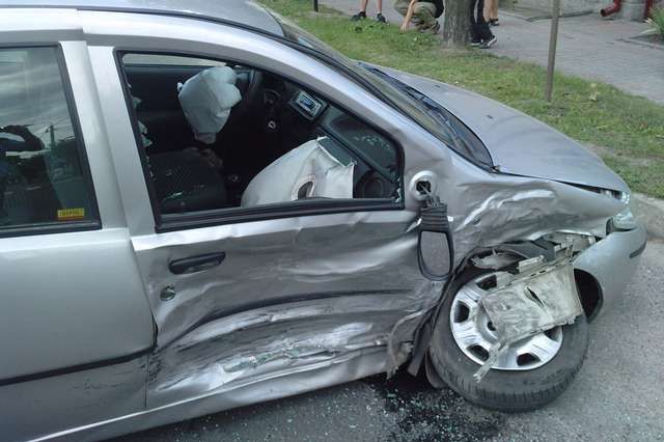 Wypadek w Radziejowie na ul. Kościuszki