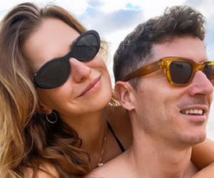Anna Lewandowska, Robert Lewandowski na wakacjach