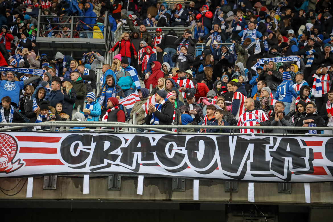 Lech Poznań - Cracovia. Tak bawili się kibice przy Bułgarskiej