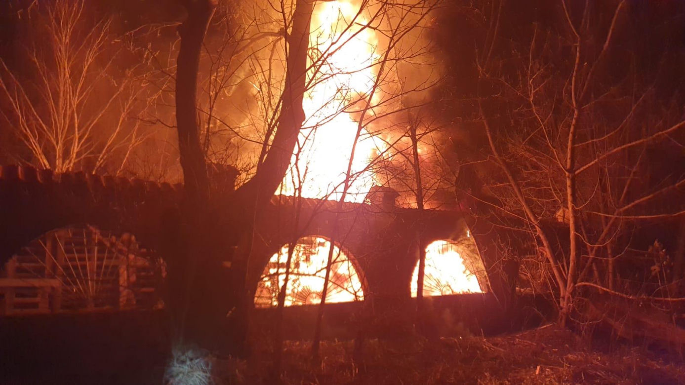 Rezerwat Dzikich Dzieci pożar
