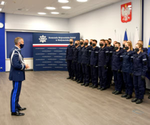 Podlaskie. Uroczyste ślubowanie 21 nowych policjantów