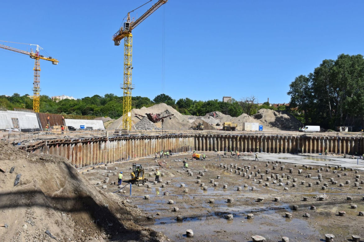 Budowa Fabryki Wody - czerwiec 2020