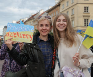 Ogromna manifestacja wdzięczności Ukraińców. „Przyjaciele, dziękujemy”