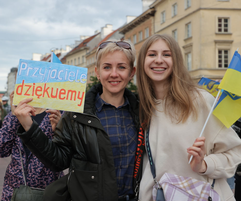 Ogromna manifestacja wdzięczności Ukraińców. „Przyjaciele, dziękujemy”