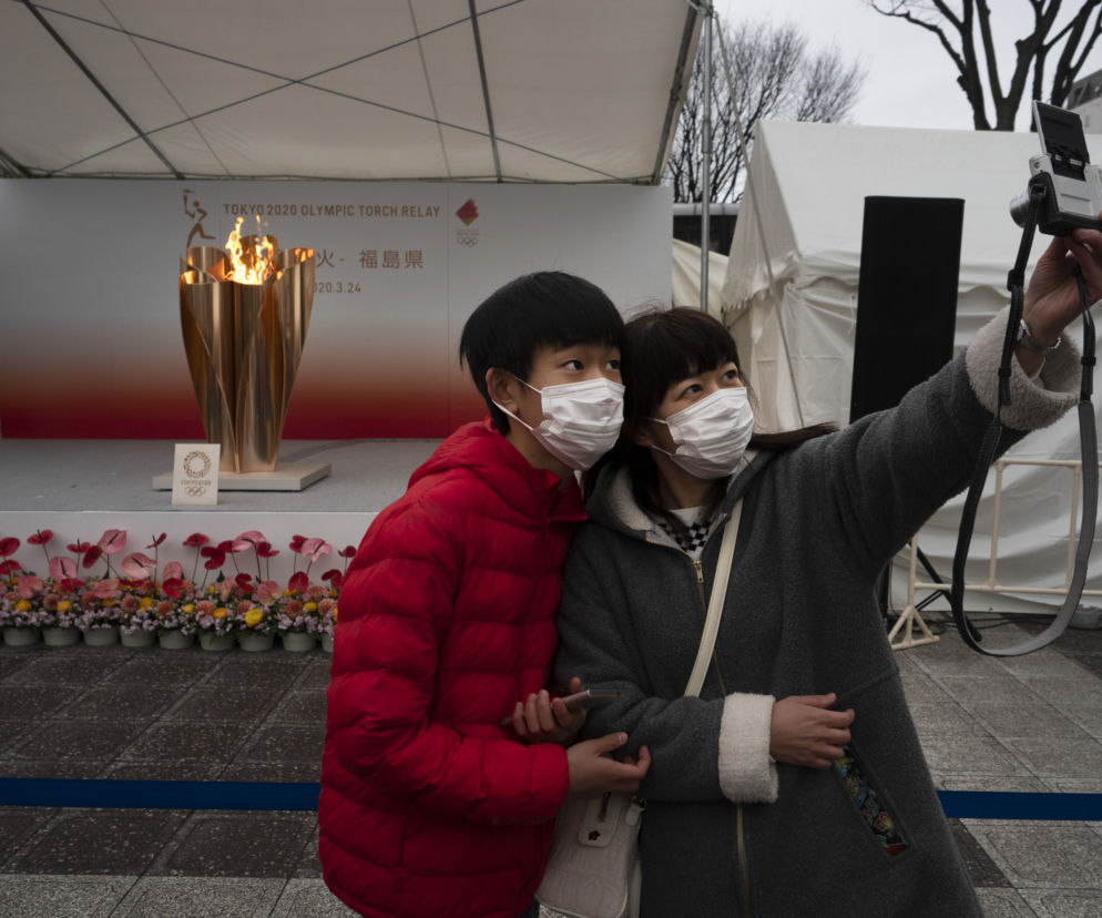 Ogień olimpijski w Japonii