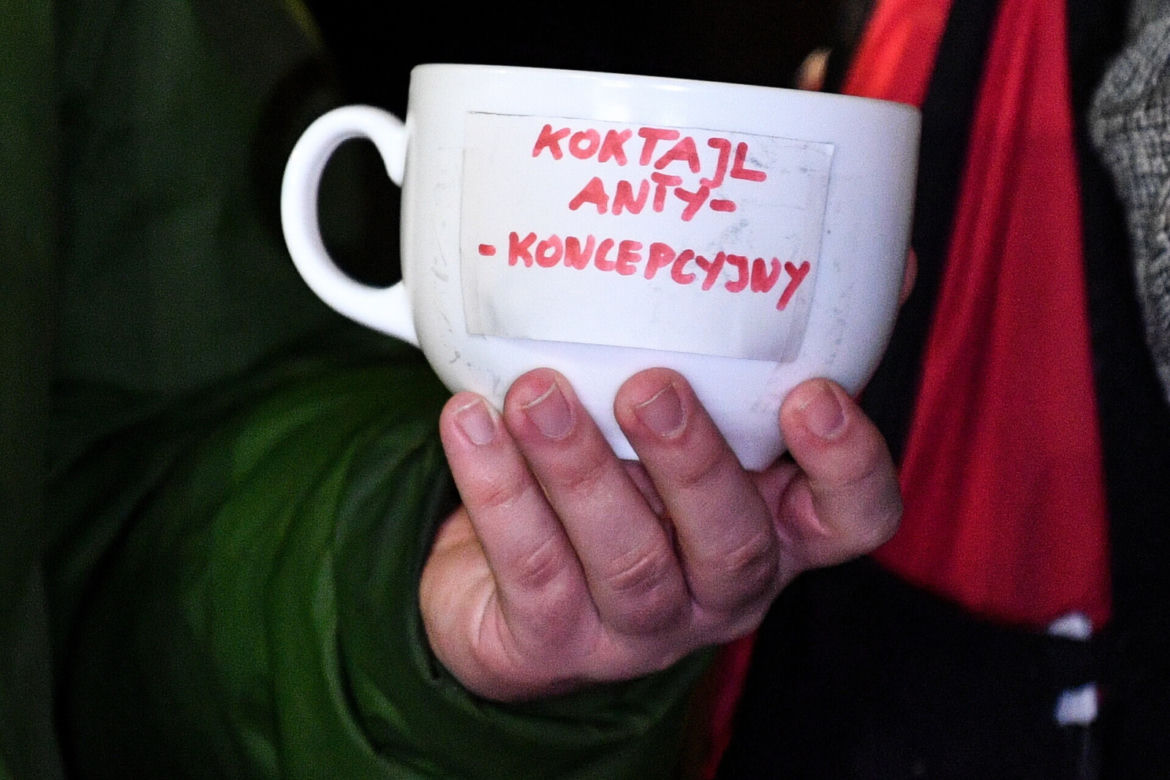 Protest pod domem Jarosława Kaczyńskiego