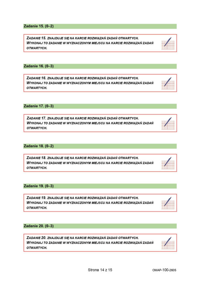 Egzamin ósmoklasisty z matematyki 2026 - Arkusze CKE