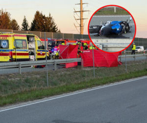 Tragiczny wypadek na S7. Motocyklista nie przeżył zderzenia z osobówką [ZDJĘCIA]