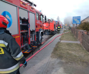 Pożar w domu jednorodzinny w miejscowości Dzierzkowice-Zastawie [GALERIA]
