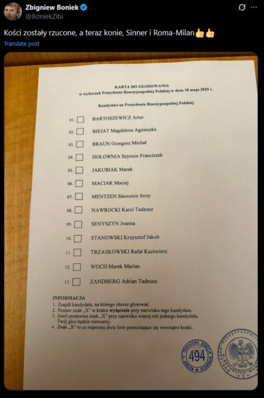 Wybory 2025: Wystrojona Marta Linkiewicz i inne gwiazdy sportu