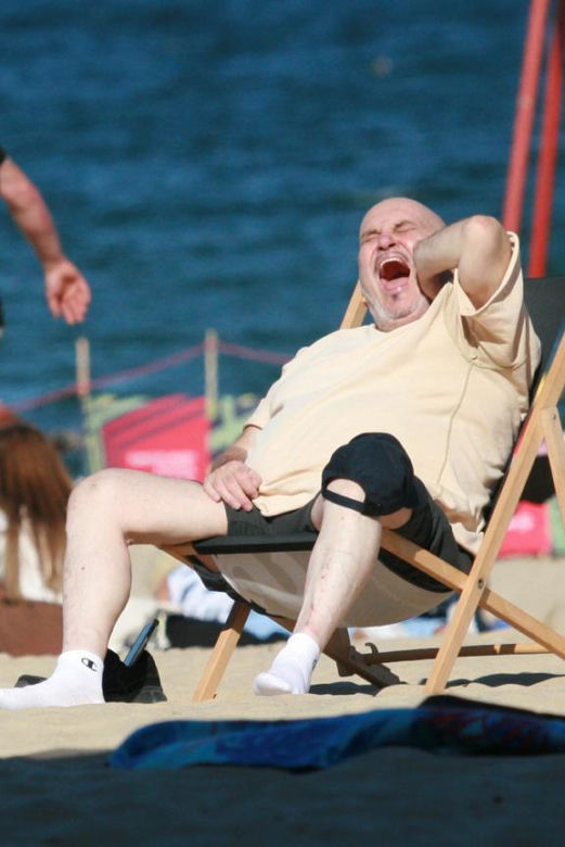Marian Lichtman na plaży