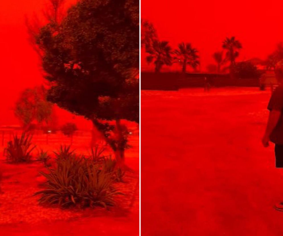 Czerwone niebo nad Australią