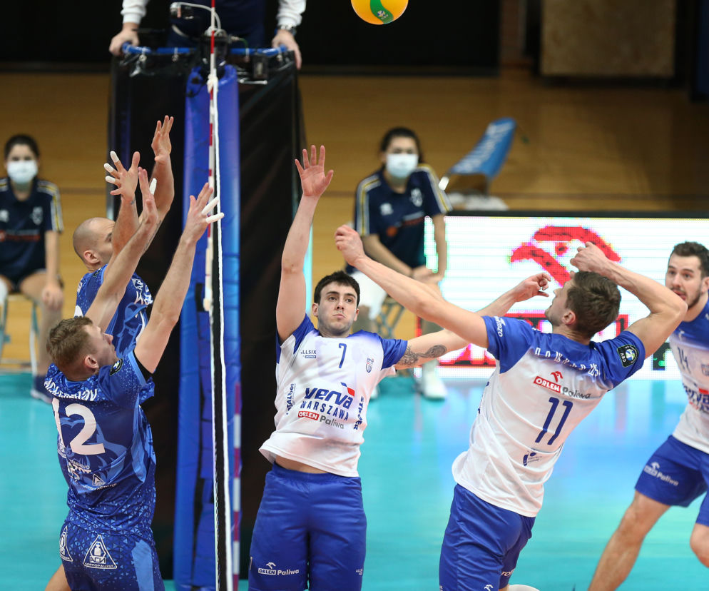 Siatkówka, Liga Mistrzów, Verva Warszawa, Kuzbass Kemerowo, Angel Trinidad, Piotr Nowakowski