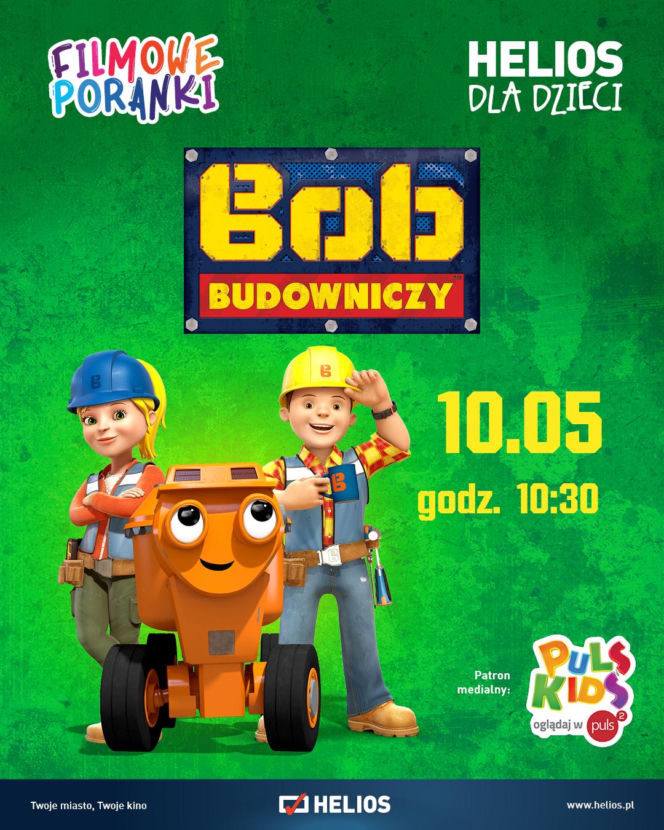 Filmowe Poranki w Heliosie z serią „Bob Budowniczy, cz. 1”