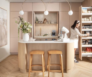 Kaszmirowa kuchnia z drewnem