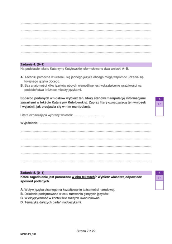 Matura próbna CKE: polski [grudzień 2022]