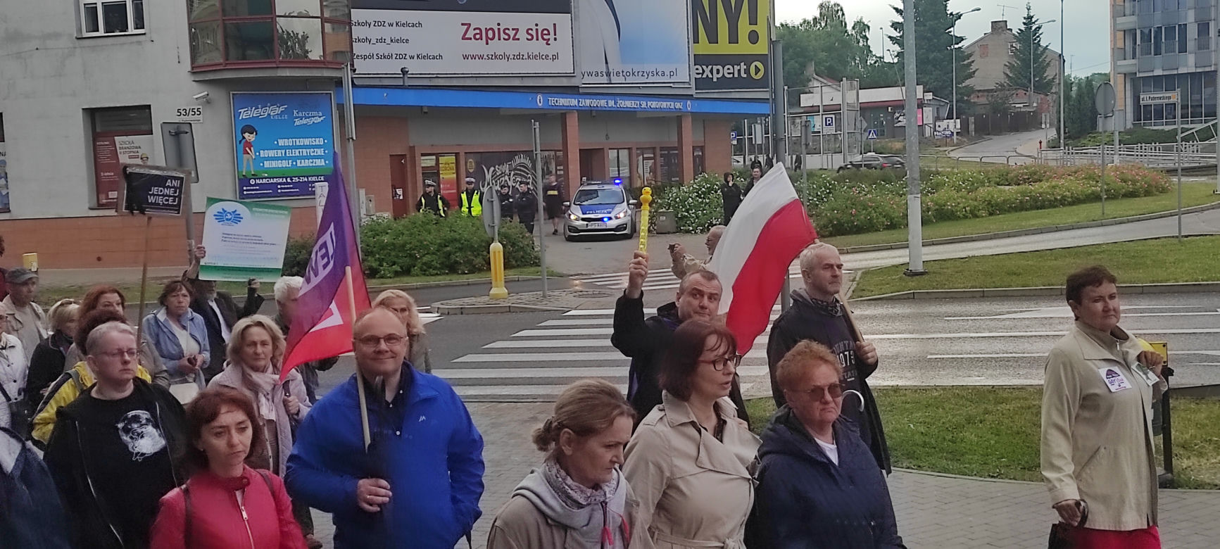 Protest kobiet "Ani jednej więcej!" w Kielcach (14 czerwca 2023)