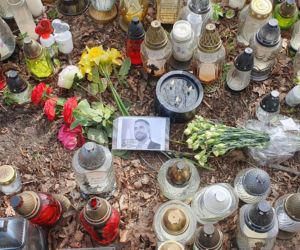 Miejsce wypadku Łukasza Litewki