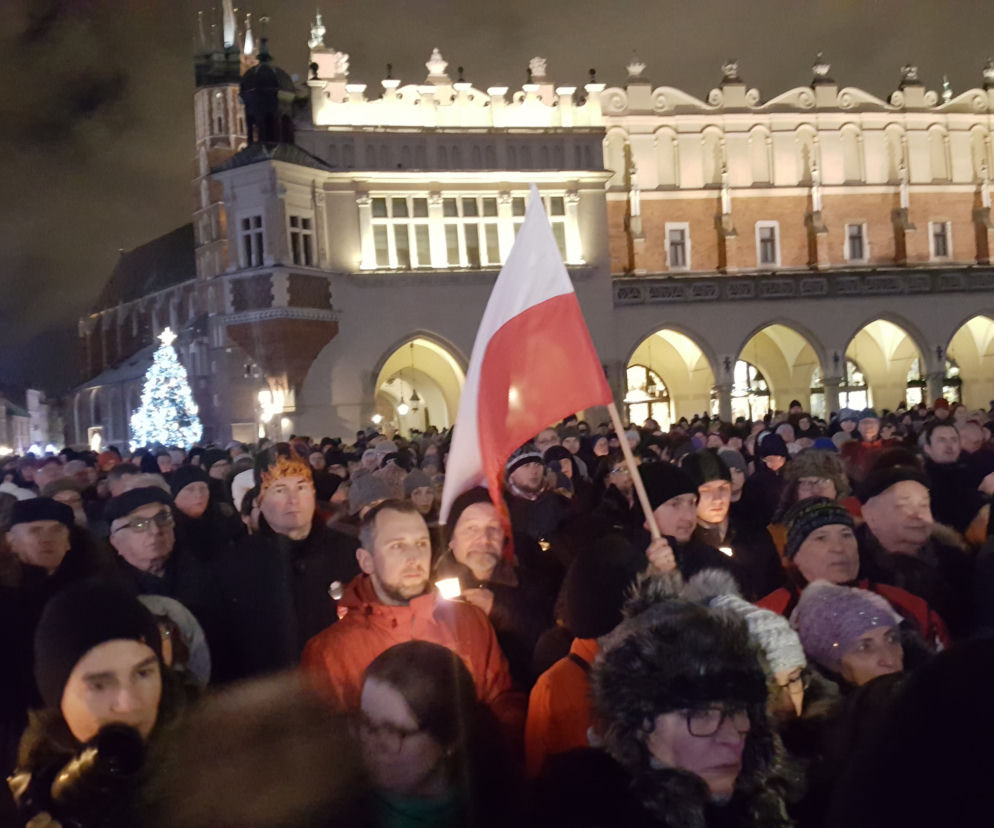 Protest w Krakowie