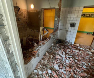 Łazienki w SP 7 w Lesznie po remoncie