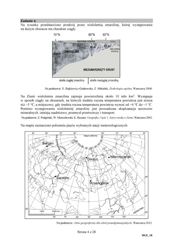 Matura 2018 - Geografia poziom rozszerzony. Arkusze egzaminacyjne
