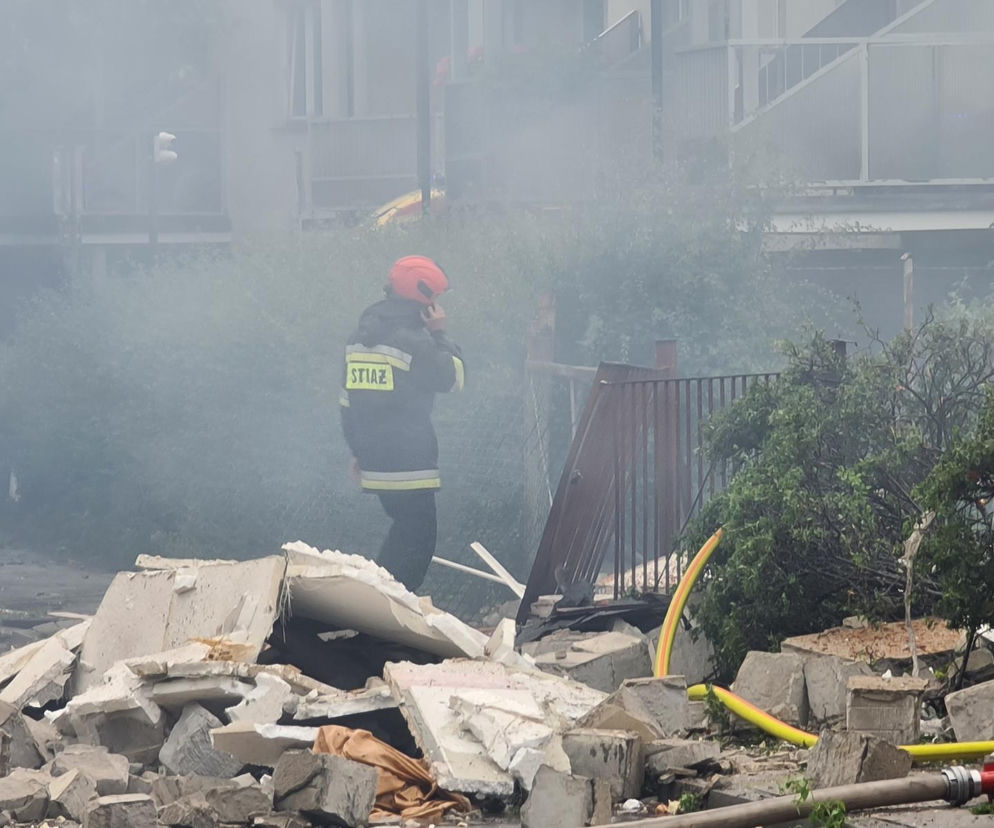 Toruń: Potężna eksplozja na ul. Wybickiego [ZDJĘCIA]