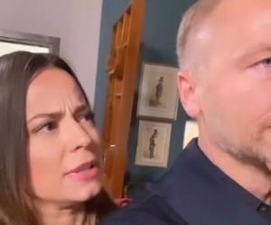 M jak miłość. Magda (Anna Mucha), Andrzej (Krystian Wieczorek)