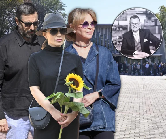 Justyna Pochanke pożegnała Morozowskiego. Ledwie ją poznaliśmy [FOTO]