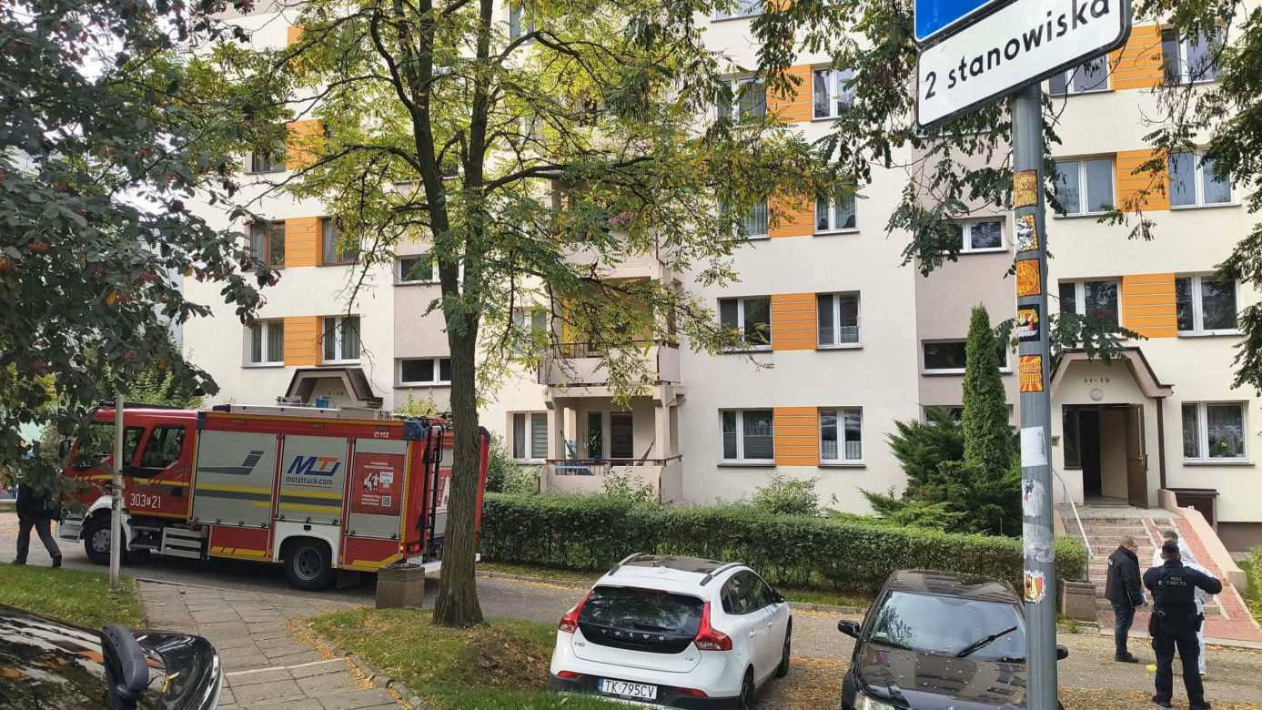 Tragedia w Kielcach. Cztery osoby nie żyją, na miejscu pracują śledczy