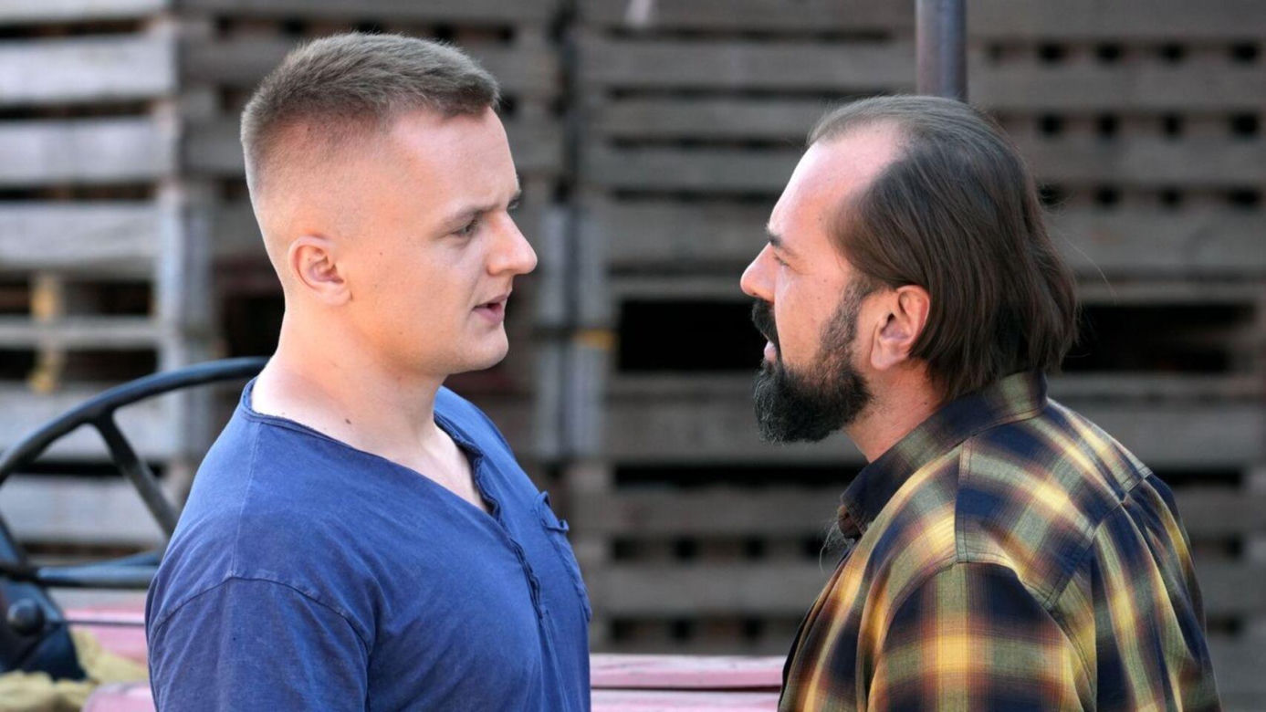 Barwy szczęścia odc. 3110.  Borys (Jakub Wieczorek), młody Szymański (Maciej Czerklański)
