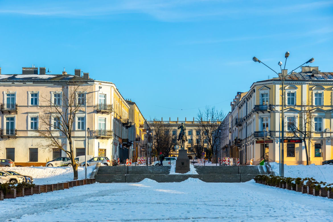 Plac Wolności w Kielcach przed przebudową