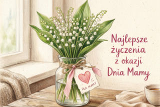 Kartka z życzeniami na Dzień Mamy