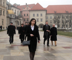Marta Kaczyńska na Wawelu - rocznica katastrofy smoleńskiej 2013