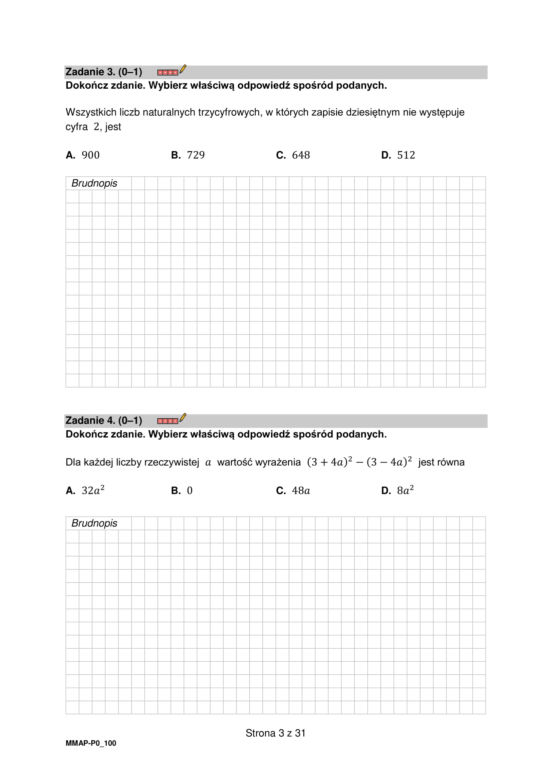 Matura 2023. Arkusz pokazowy matematyka