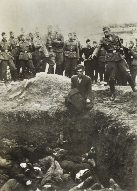 naziści niemieccy żołnierze egzekucja II wojna światowa