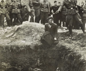 naziści niemieccy żołnierze egzekucja II wojna światowa