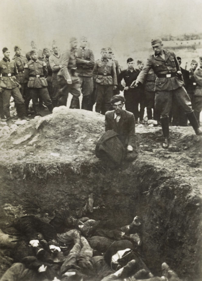 naziści niemieccy żołnierze egzekucja II wojna światowa