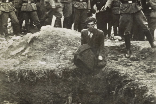 naziści niemieccy żołnierze egzekucja II wojna światowa