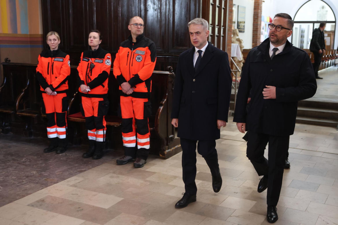 Politycy na pogrzebie Łukasza Litewki