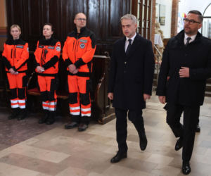 Politycy na pogrzebie Łukasza Litewki