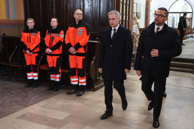 Politycy na pogrzebie Łukasza Litewki