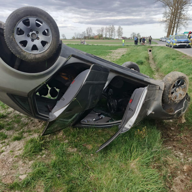 32-latek rozbił audi, a wynik alkomatu wbił policjantów w ziemię. Skala promili przeraża