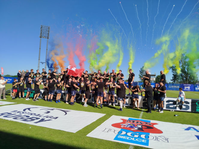 MKS Awenta Pogoń Siedlce pokonała zespół Energa Ogniwo Sopot i drugi rok z rzędu zdobyła tytuł Mistrza Polski Ekstraligi Rugby!