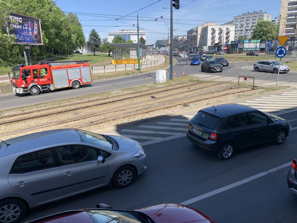 TIR zablokował Sosnowiec. Kierowca był nietrzeźwy