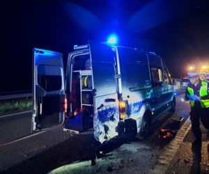 Wypadek na A4 pod Tarnowem. Kierowca wjechał w zabezpieczone miejsce innego zdarzenia