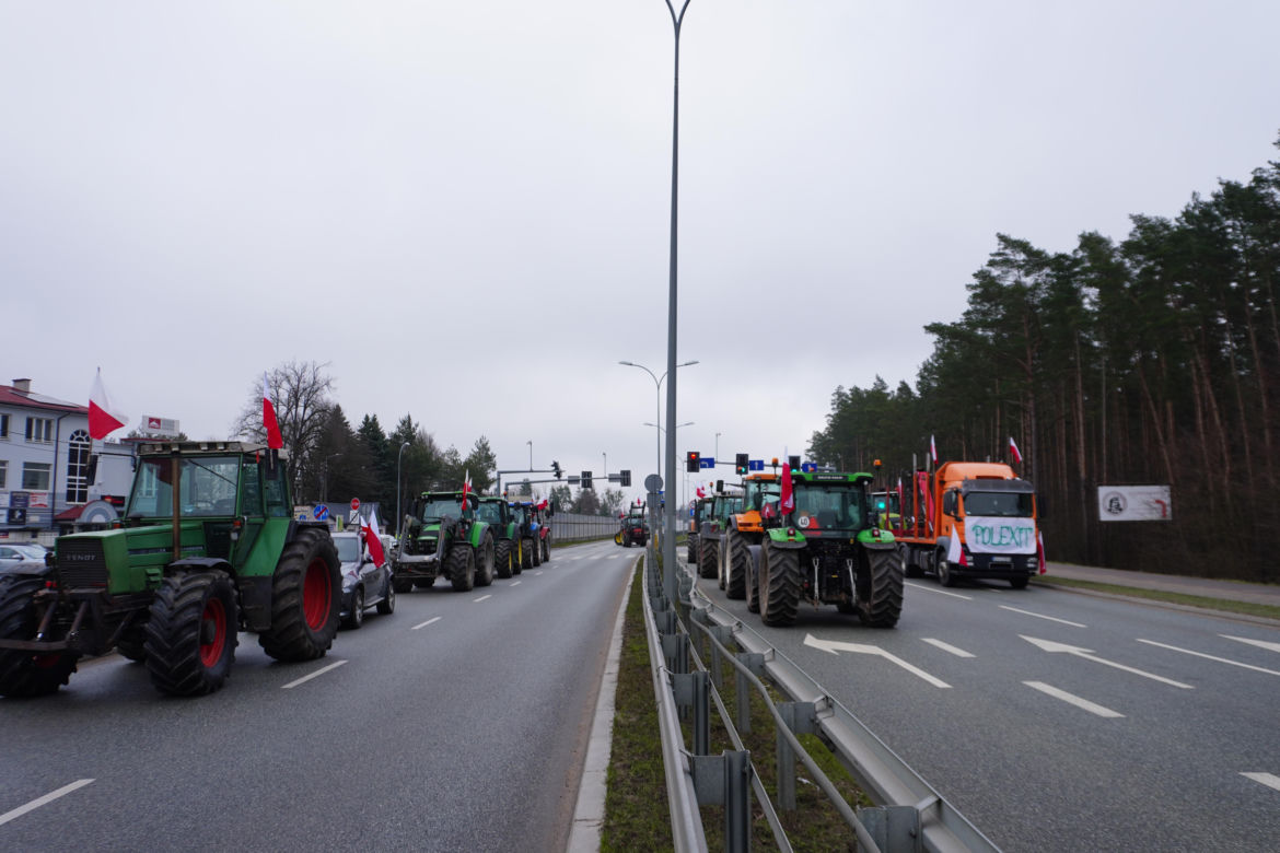 Protest rolników wokół Białegostoku - 20 marca 2024