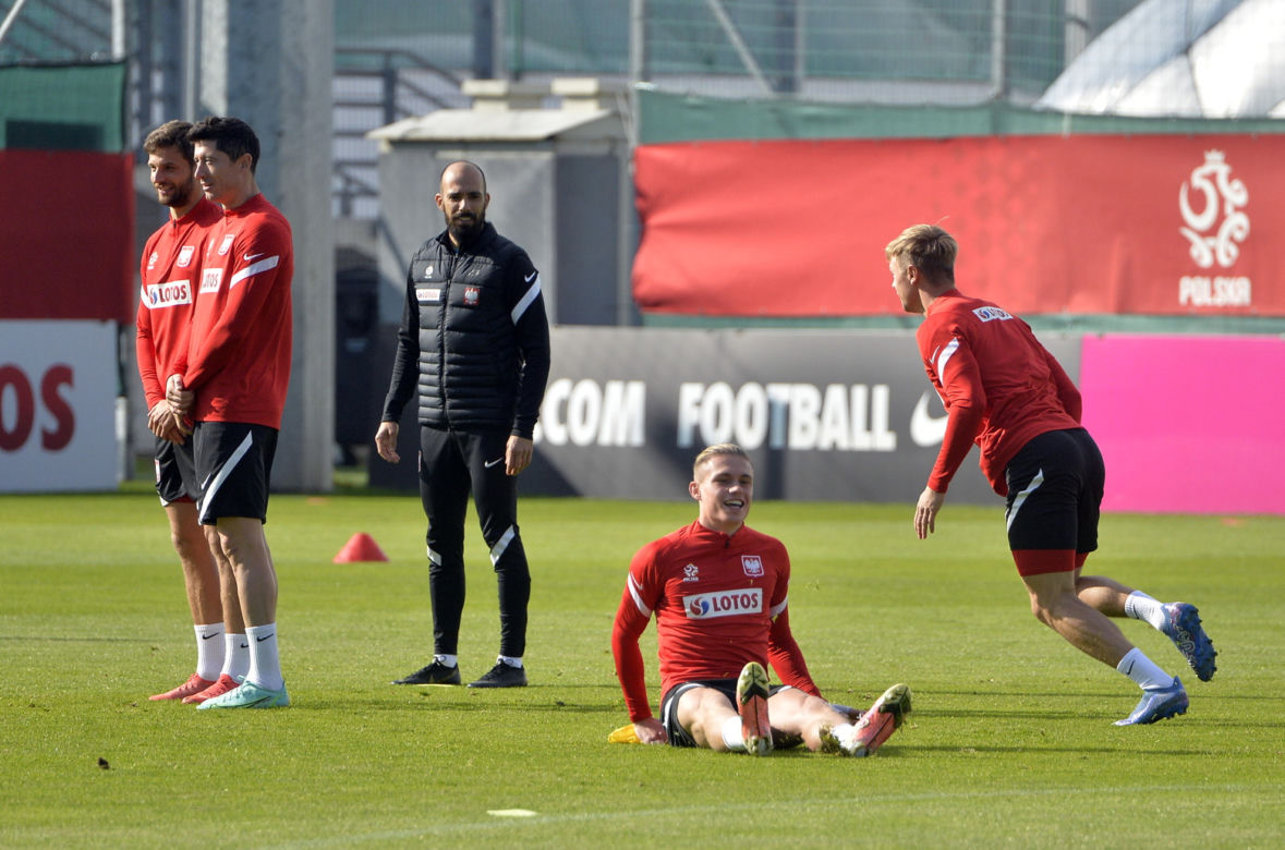 Trening reprezentacji na stadionie Legii